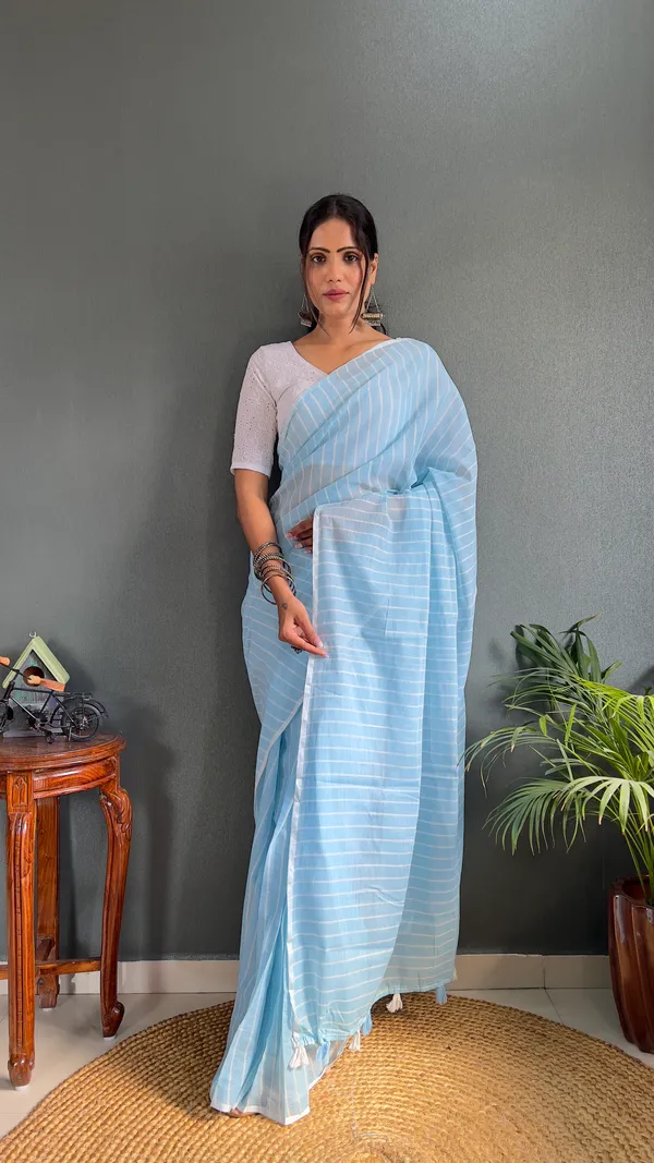 Sky_Ready_To_Wear_Pure_Khadi_Linen_Cotton_Silk_Saree_With_Blouse_Piece_For_Women