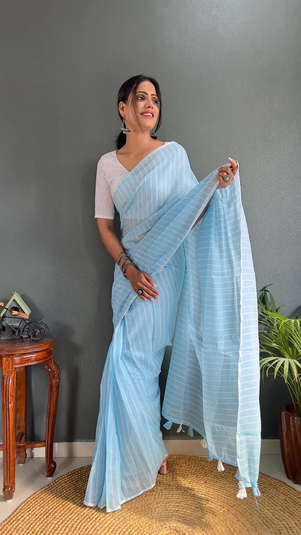 Sky_Ready_To_Wear_Pure_Khadi_Linen_Cotton_Silk_Saree_With_Blouse_Piece_For_Women