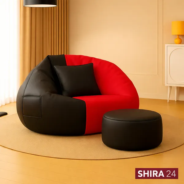 Red_And_Black_Tear_Drop_Bean_Bag_Cover_Without_Beans