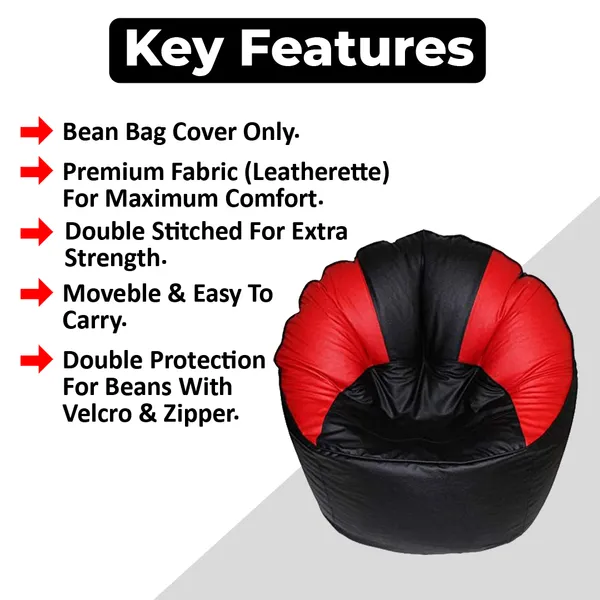 Black_And_Red_Sofa_Mudda_Jumbo_Chair_Bean_Bag_Cover_Without_Beans