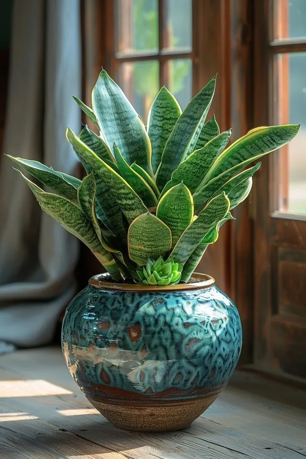 Indoor_Yellow_Snake_Plant