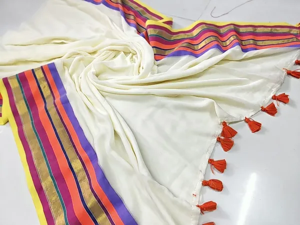 Off_White_Designer_Mul_Cotton_Handloom_Saree