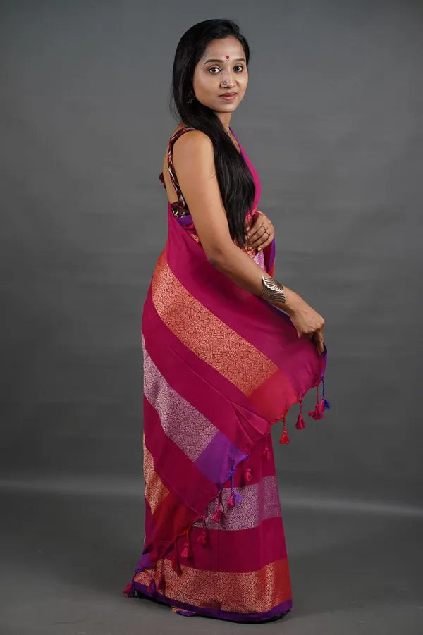 Pink_Pure_Cotton_Handloom_Saree