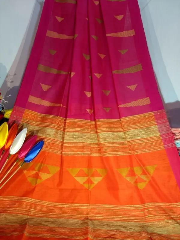 Pink_Temple_Border_Cotton_Silk_Handloom_Saree