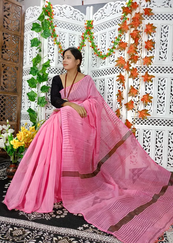Pink_Cotton_Silk_Weaving_Work_Saree