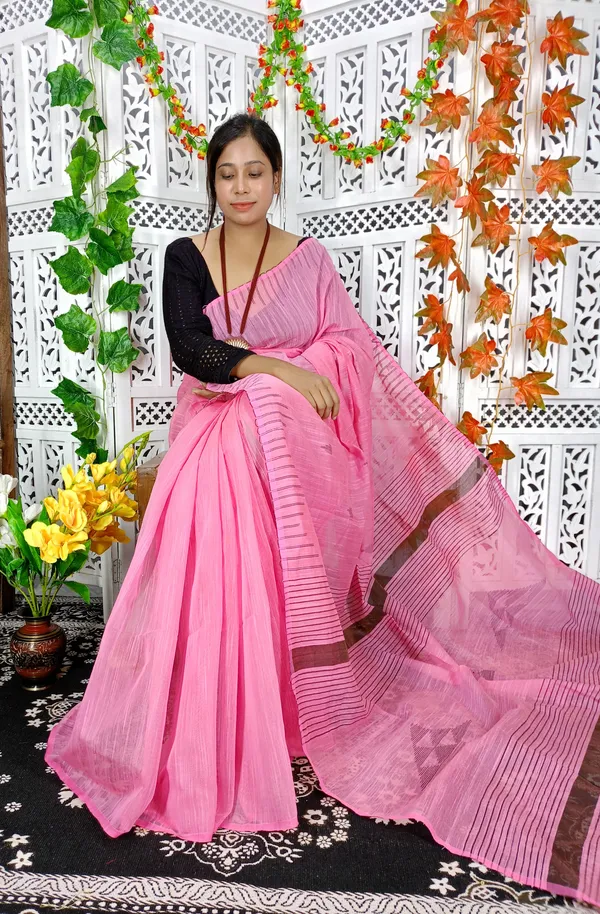 Pink_Cotton_Silk_Weaving_Work_Saree