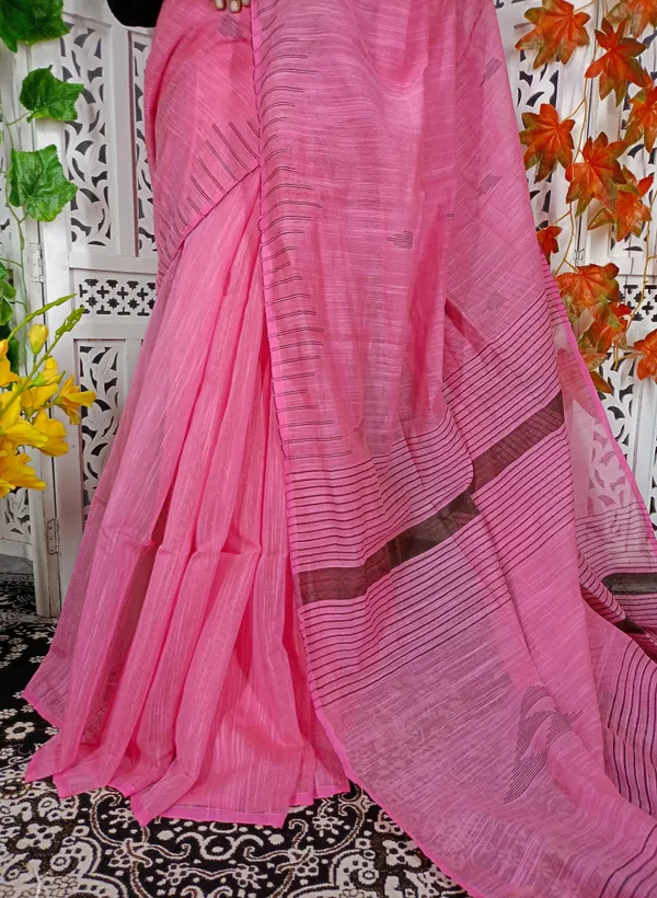 Pink_Cotton_Silk_Weaving_Work_Saree