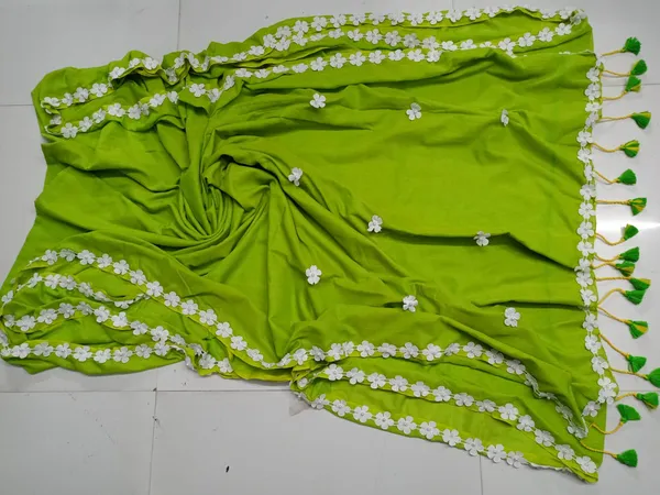 Green_Cotton_Lace_Border_Design_Saree
