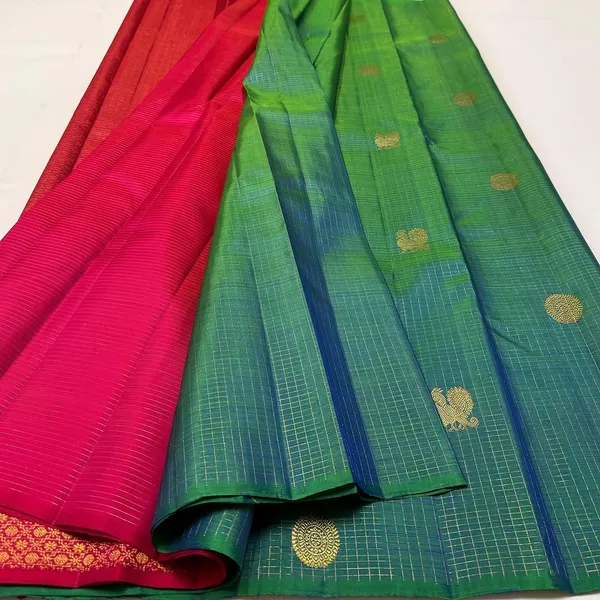 Soft_Banarasi_Lichi_Silk_Saree_with_Unstiched_Blouse_Piece
