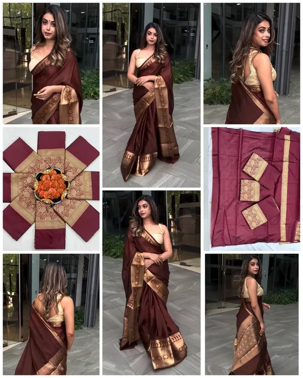 Soft_Banarasi_Lichi_Silk_Saree_with_Unstiched_Blouse_Piece