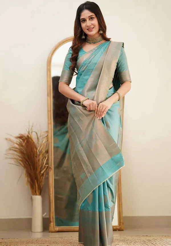 Banarasi_Semi-Silk_Saree_with_Unstiched_Blouse_Piece