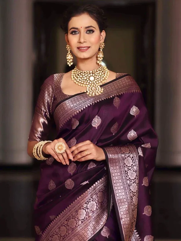 Soft_Banarasi_Lichi_Silk_Saree_with_Unstiched_Blouse_Piece