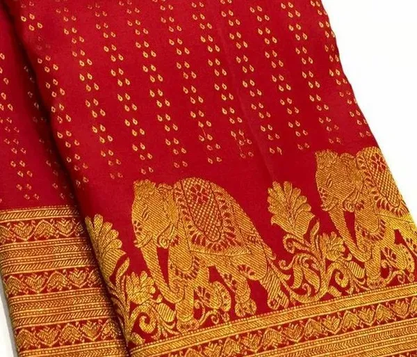 Soft_Banarasi_Lichi_Silk_Saree_with_Unstiched_Blouse_Piece