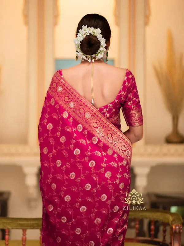 Soft_Banarasi_Lichi_Silk_Saree_with_Unstiched_Blouse_Piece