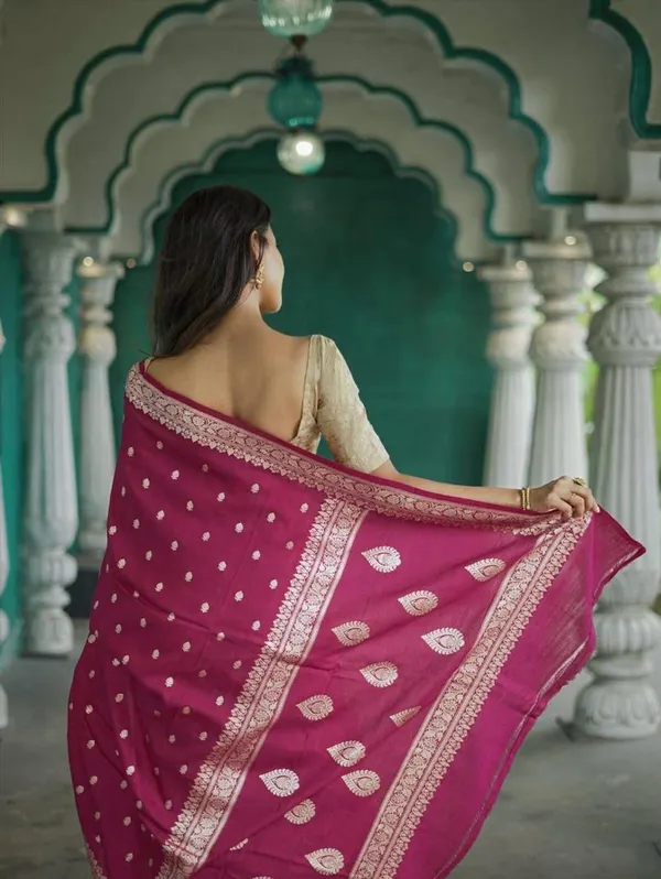 Cotton_Silk_Saree_with_Unstiched_Blouse_Piece
