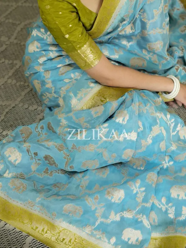 Soft_Banarasi_Lichi_Silk_Saree_with_Unstiched_Blouse_Piece