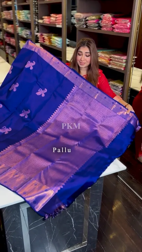 Tremendous_Blue_Soft_Banarasi_Silk_Saree_With_Supernal_Blouse_Piece