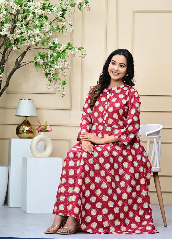 Mahroon_Aline_Kurti_for_Women_-_Elegant_Traditional_Long_Kurti