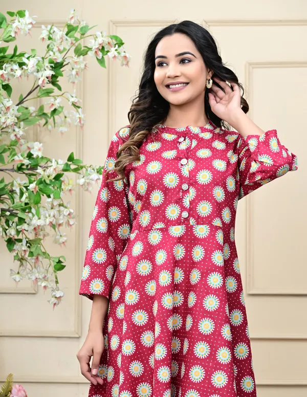 Mahroon_Aline_Kurti_for_Women_-_Elegant_Traditional_Long_Kurti