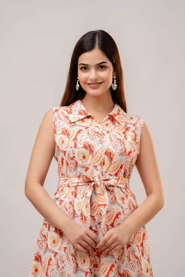 100%_Cotton_Dress_with_Belt_&_Pockets_-_Perfect_for_Office