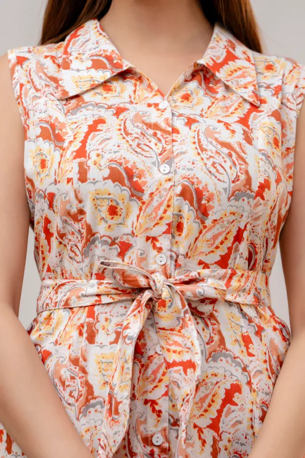 100%_Cotton_Dress_with_Belt_&_Pockets_-_Perfect_for_Office