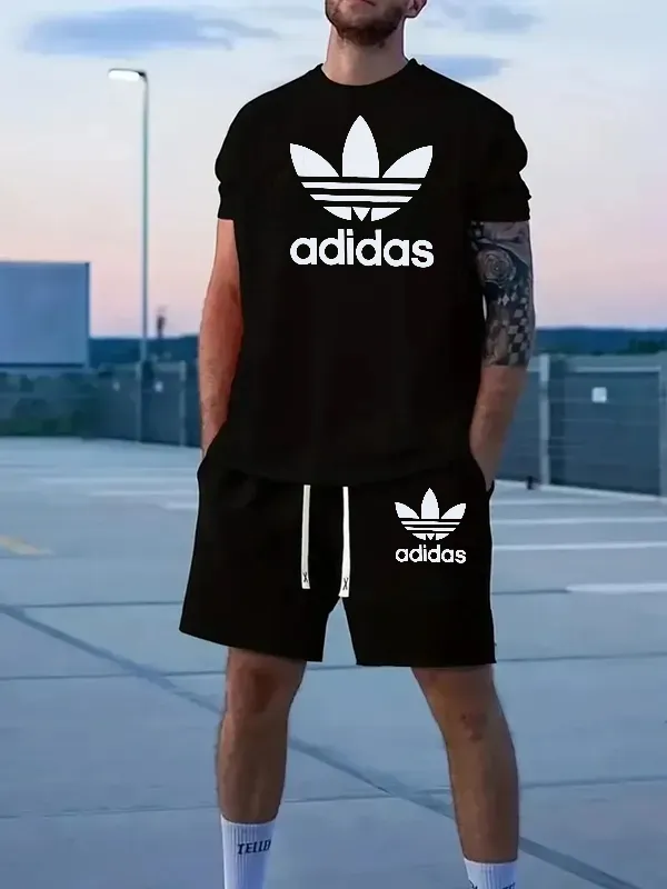 Black_T-Shirt_&_Shorts_Set_For_Men_&_Boys_|_Casual_Wear_Combo