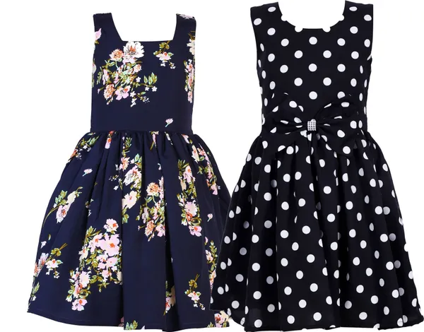 Multicolor_Crepe_Premium_A-_Line_Dress_For_Girls_(Pack_Of_2)