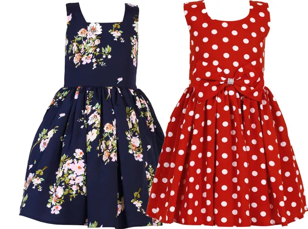 Navy_And_Red_Crepe_Premium_A-_Line_Dress_For_Girls_(Pack_Of_2)