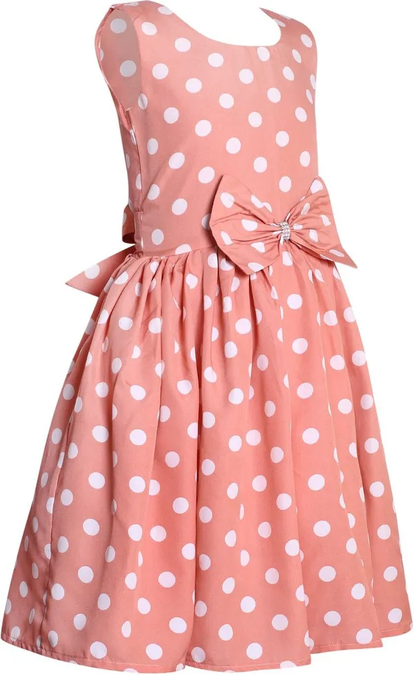 Peach_Crepe_Premium_A-_Line_Dress_For_Girls