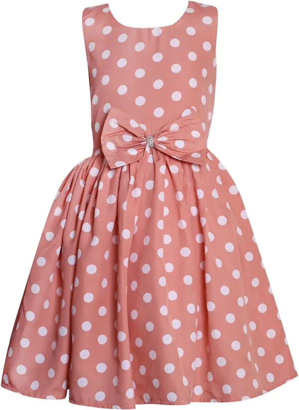 Peach_Crepe_Premium_A-_Line_Dress_For_Girls