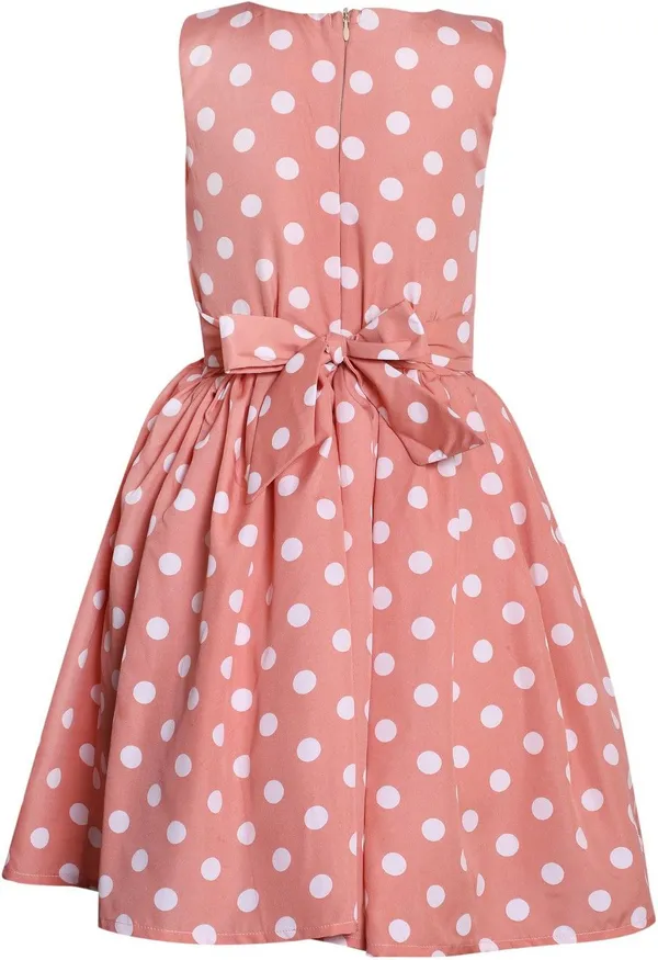 Peach_Crepe_Premium_A-_Line_Dress_For_Girls