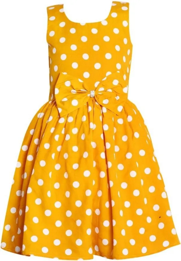 Yellow_Crepe_Premium_Fit_And_Flare_Dress_For_Girls