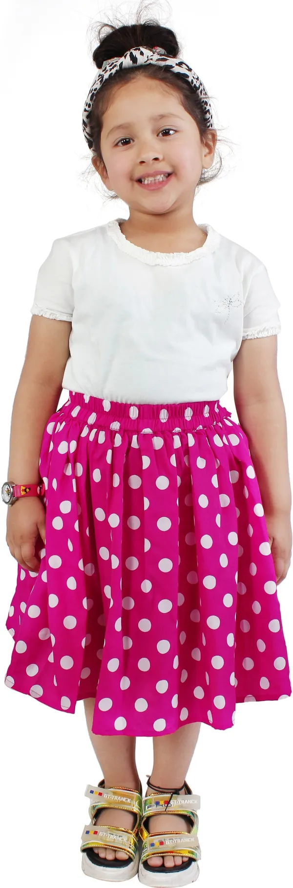 Pink_Crepe_Premium_Flared_Dress_For_Girls