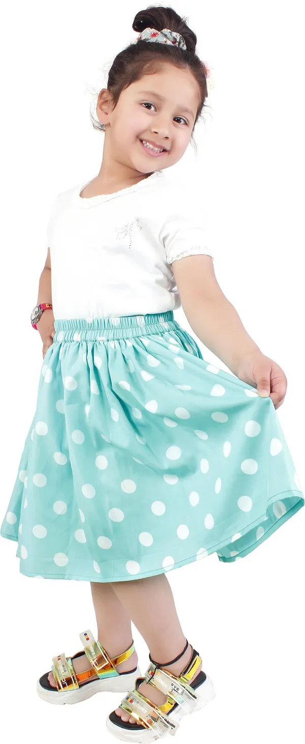 Sea_Green_Crepe_Premium_Flared_Dress_For_Girls