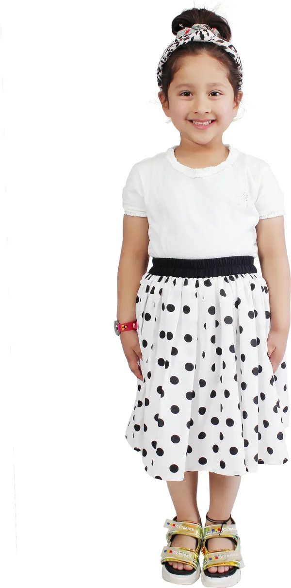 White_Crepe_Premium_Flared_Dress_For_Girls