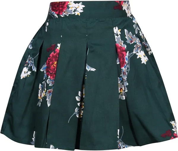 Dark_Green_Crepe_Premium_Pleated_Dress_For_Girls
