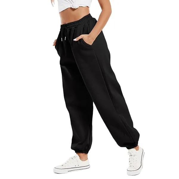 0_Klowvila_fashion__Women_Regular_Fit_Track_Pants_–Jogger_Cotton_Blend_with_Elastic_Waistband_&_Pockets
