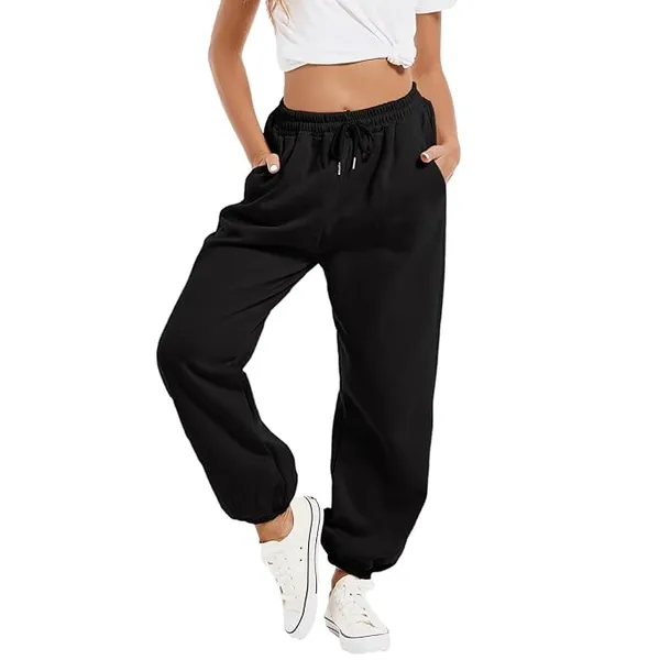 0_Klowvila_fashion__Women_Regular_Fit_Track_Pants_–Jogger_Cotton_Blend_with_Elastic_Waistband_&_Pockets