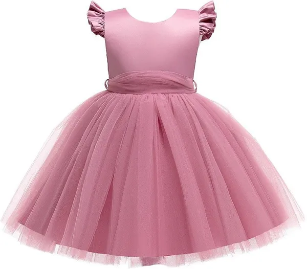 Piyaju_Net_Premium_Fit_And_Flare_Dress_For_Girls