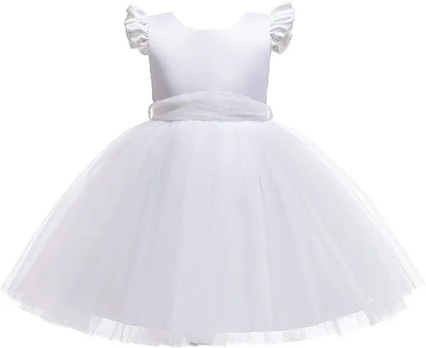 White_Net_Premium_Fit_And_Flare_Dress_For_Girls