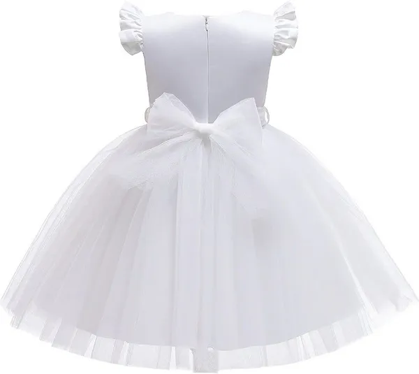 White_Net_Premium_Fit_And_Flare_Dress_For_Girls
