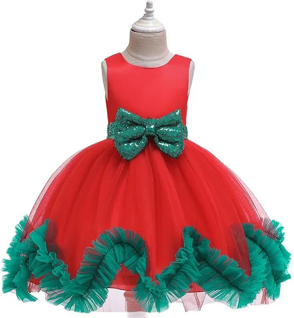 Red_Net_Premium_Fit_And_Flare_Dress_For_Girls