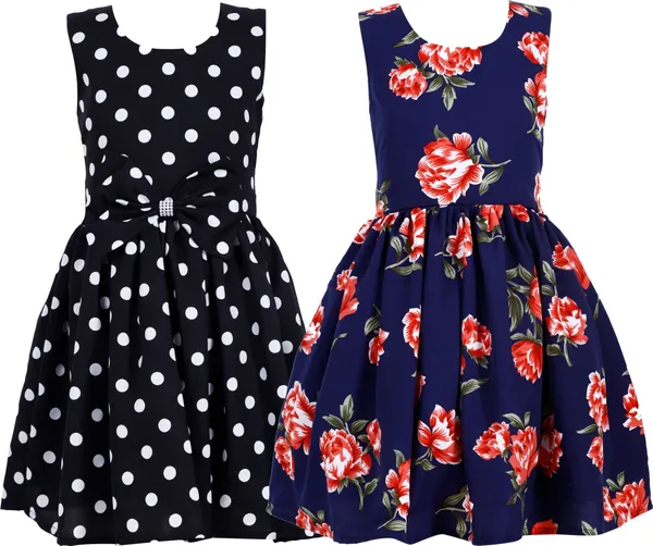 Black_And_Navy_Crepe_Premium_Fit_And_Flare_Dress_For_Girls_(Pack_Of_2)