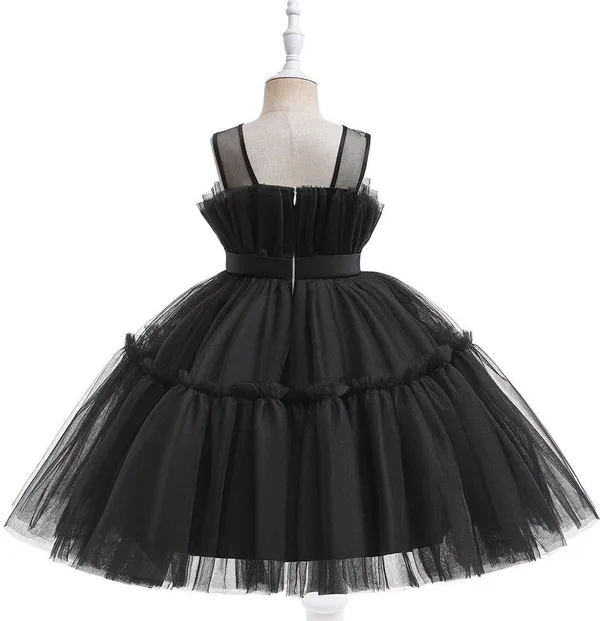 Black_Satin_Premium_Fit_And_Flare_Dress_For_Girls