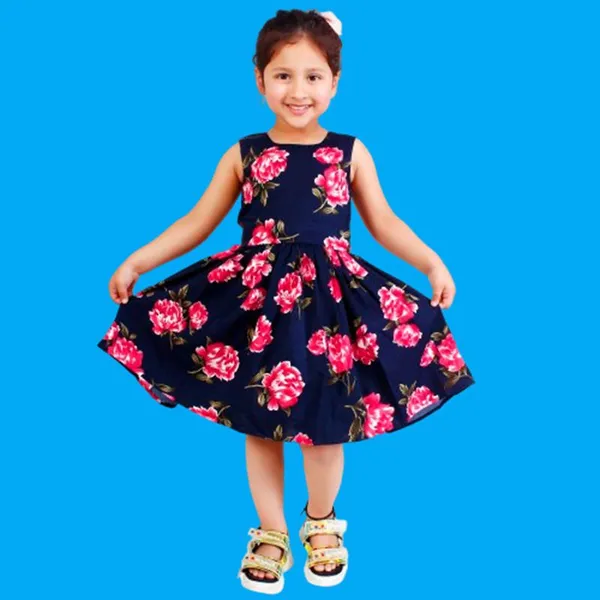 Navy_Crepe_Premium_Fit_And_Flare_Dress_For_Girls