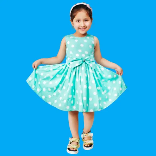 Sea_Green_Crepe_Premium_Fit_And_Flare_Dress_For_Girls
