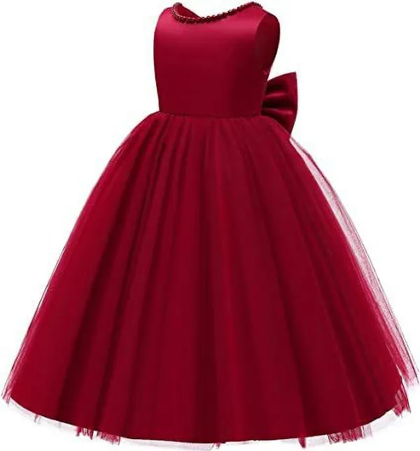 Maroon_Satin_Premium_Gown_Dress_For_Girls