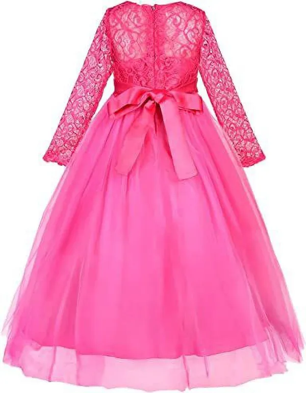 Magenta_Satin_Premium_Gown_Dress_For_Girls