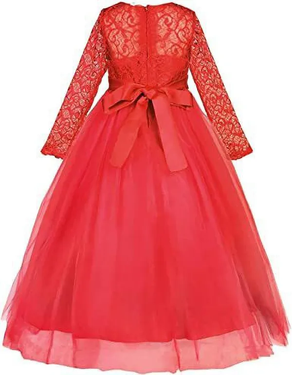 Red_Satin_Premium_Gown_Dress_For_Girls