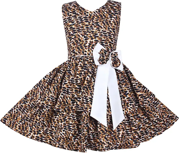 Tiger_Print_Crepe_Premium_Fit_And_Flare_Dress_For_Girls